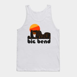 Retro Big Bend ))(( Tourist Souvenir National Park Design Tank Top